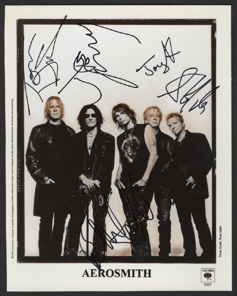 Aerosmith Signed Photograph