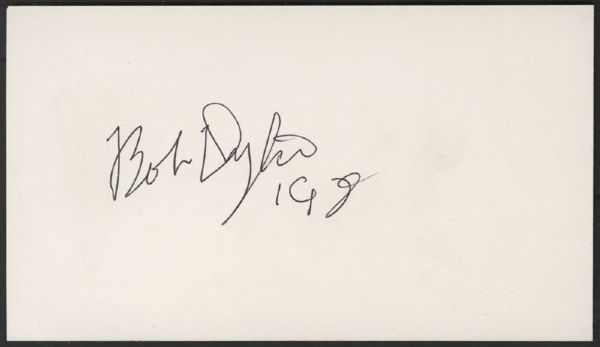 Bob Dylan Autograph