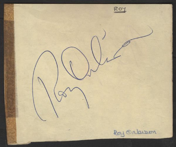 Roy Orbison Autograph