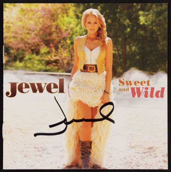 Jewel Signed "Sweet and Wild" CD Insert