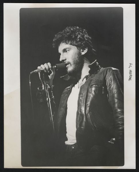 Bruce Springsteen Original 1974 Phil Ceccola Stamped Photograph