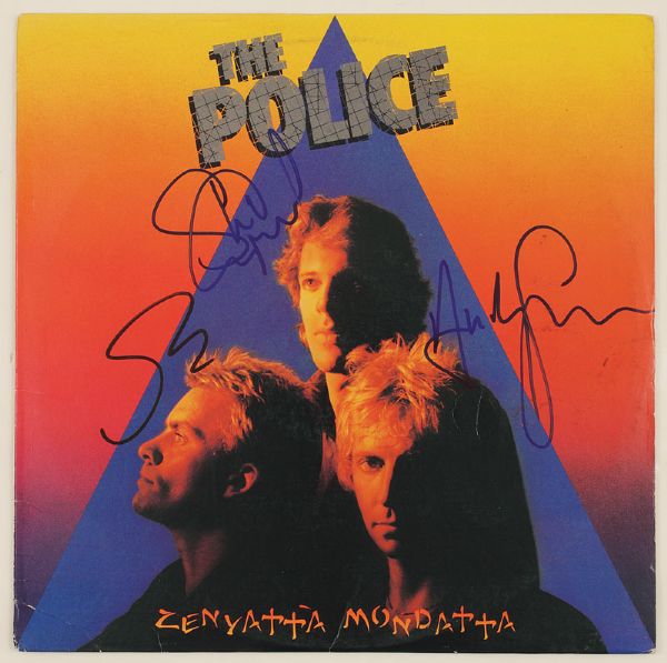 The Police Signed "Zenyatta Mondatta" Album