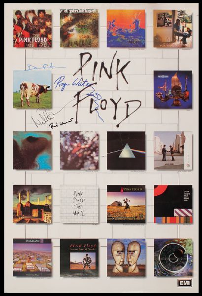 Pink Floyd Signed Original EMI Promotional Poster