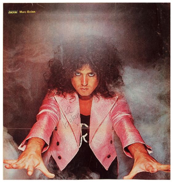 Marc Bolan Signed Magazine Photo Page