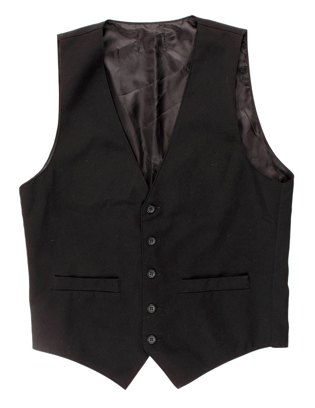 Lot Detail - Bruce Springsteen Stage Worn Black Vest Circa 1978