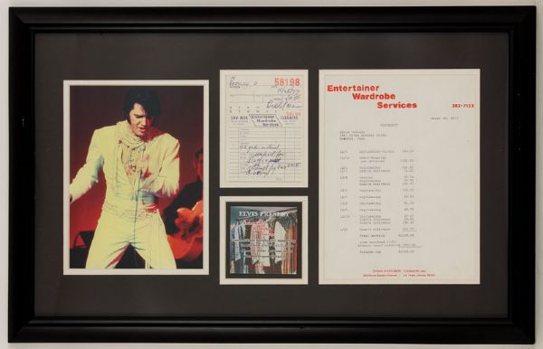 Elvis Presley Original Wardrobe Cleaning Receipts