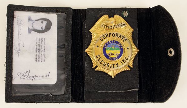 Elvis Presleys Personal Ohio Investigators Badge