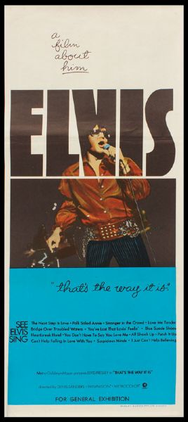 Elvis Presley "Thats The Way It Is" Movie Poster
