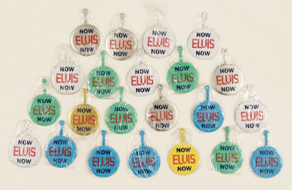 Elvis Presley Original "Elvis Now" Badge Collection