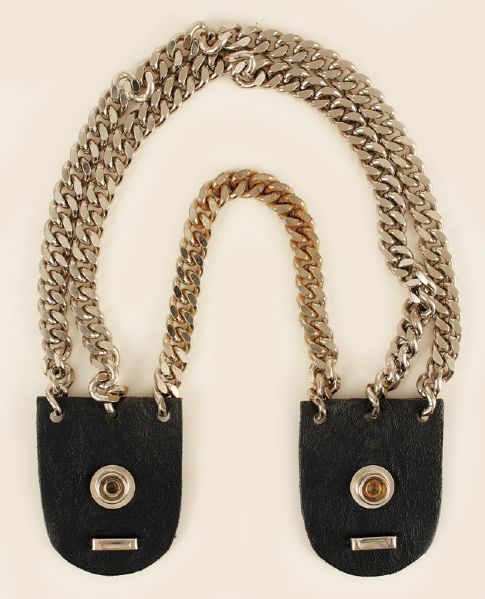 Elvis Presley Stage Worn Original Silver Chain from Jumpsuit