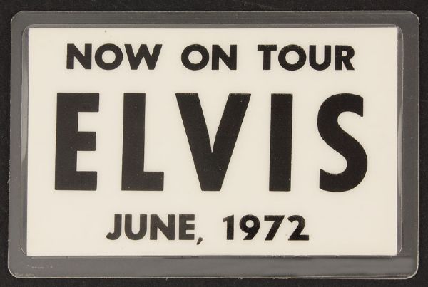 Elvis Presley Original 1972 Concert Badge
