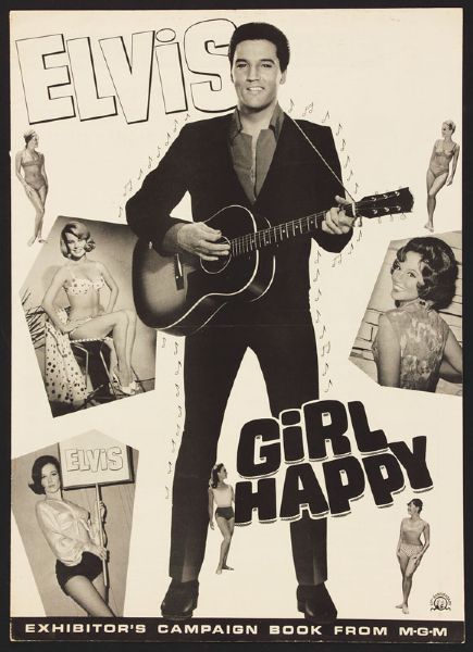 Elvis Presley Original "Girl Happy" MGM Exhibitors Campaign Book