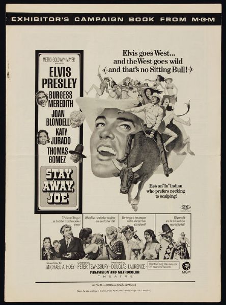 Elvis Presley Original "Stay Away Joe" MGM Exhibitors Campaign Book