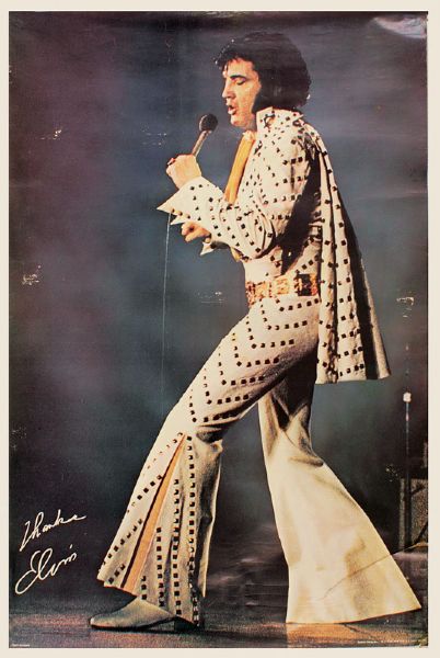 Elvis Presley Original 1975 Summer Festival Red Foil Souvenir Photo