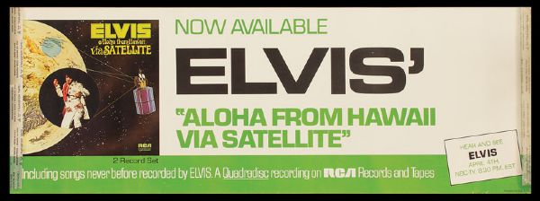 Elvis Presley Original "Aloha From Hawaii" RCA Soundtrack Poster