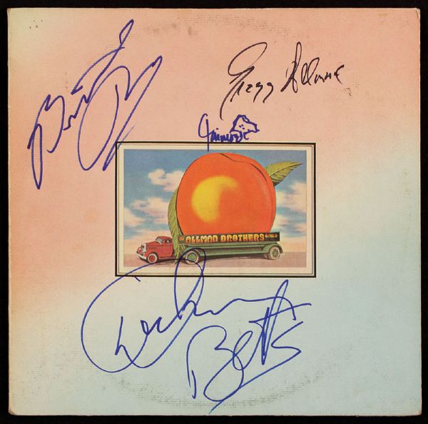 The Allman Brothers Band Signed "Eat A Peach" Album