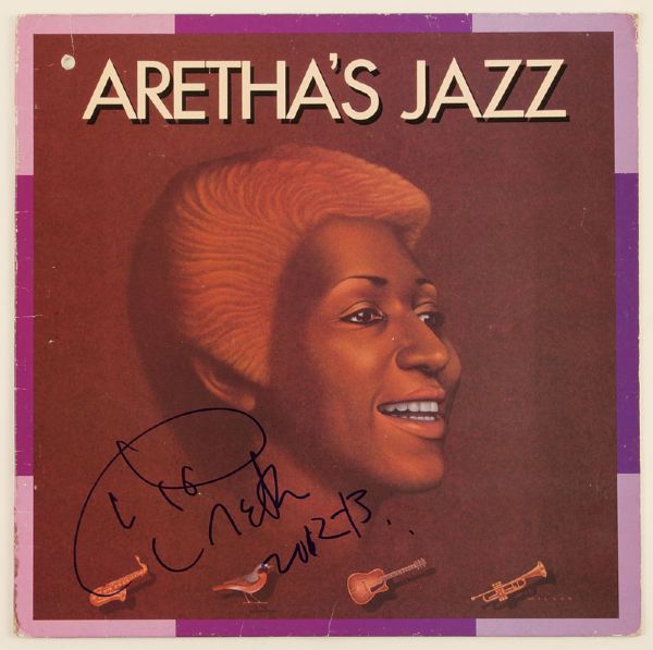 Aretha Franklin Signed "Arethas Jazz" Album