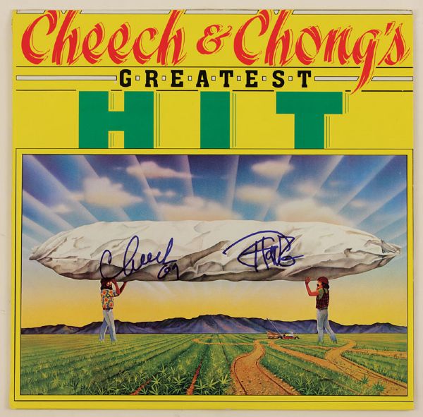 Cheech Marin and Tommy Chong Signed "Greatest Hits by Cheech and Chong" Album