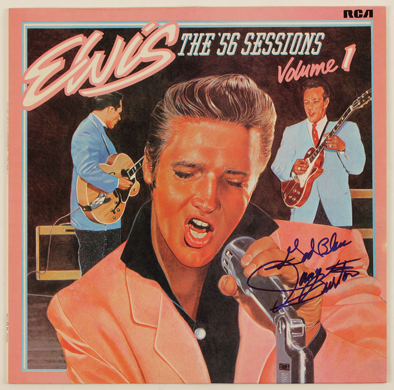 Lot Detail Elvis Presley Guitarist James Burton Signed The 56 Sessions Album