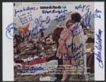 Woodstock 69 Album Cover Photograph Signed by 18 Performers