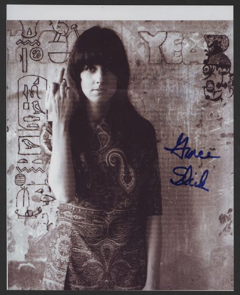 Jefferson Airplane Grace Slick Signed Photograph