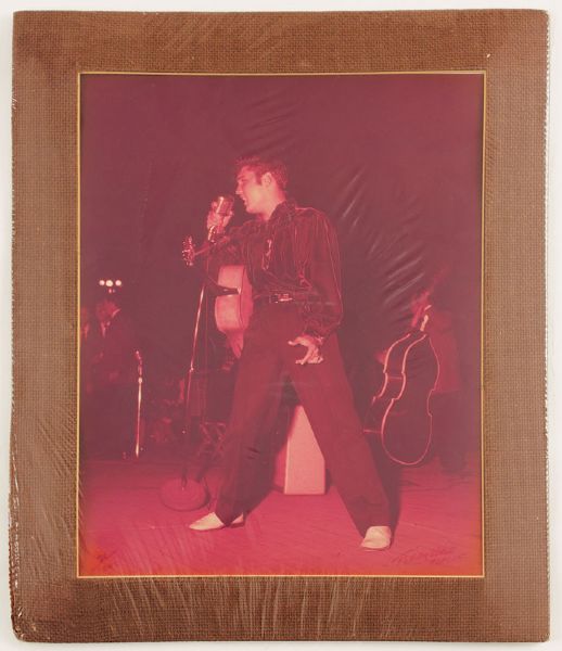 Elvis Presley Original Louisiana Hayride Photograph Signed by Photographer