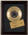 Elvis Presley "Way Down" Original BMI Gold Award