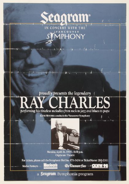 Ray Charles Original Concert Poster