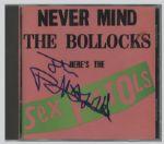 Johnny Rotten Signed "Never Mind The Bollocks Heres The Sex Pistols" CD