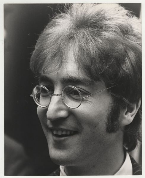 Lot Detail - John Lennon Original Roberto Rabanne Stamped Photograph