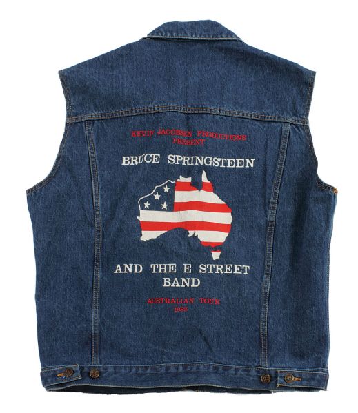 Bruce Springsteen and The E Street Band 1985 Australian Tour Denim Vest