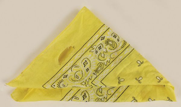 Bruce Springsteen Stage Worn Yellow Bandana