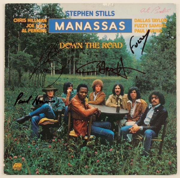 Manassas With Stephen Stills Signed "Down The Road" Album