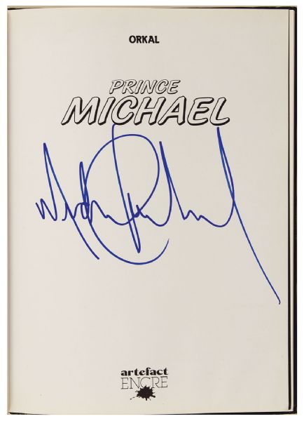 Michael Jackson Twice Signed "Prince Michael" Book
