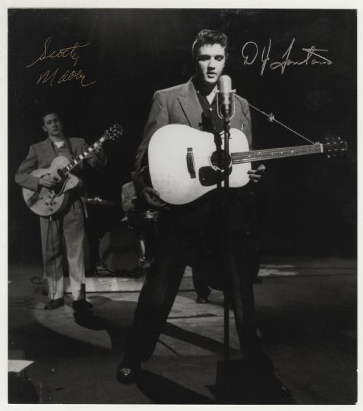 Elvis Presleys  Scotty Moore and DJ Fontana Signed Photograph