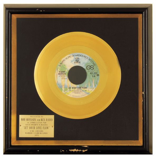 Bellamy Brothers "Let Your Love Flow" Original Record Award
