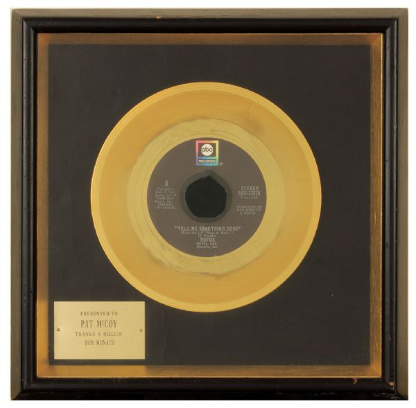 Rufus "Tell Me Something Good" Original Gold Record Award