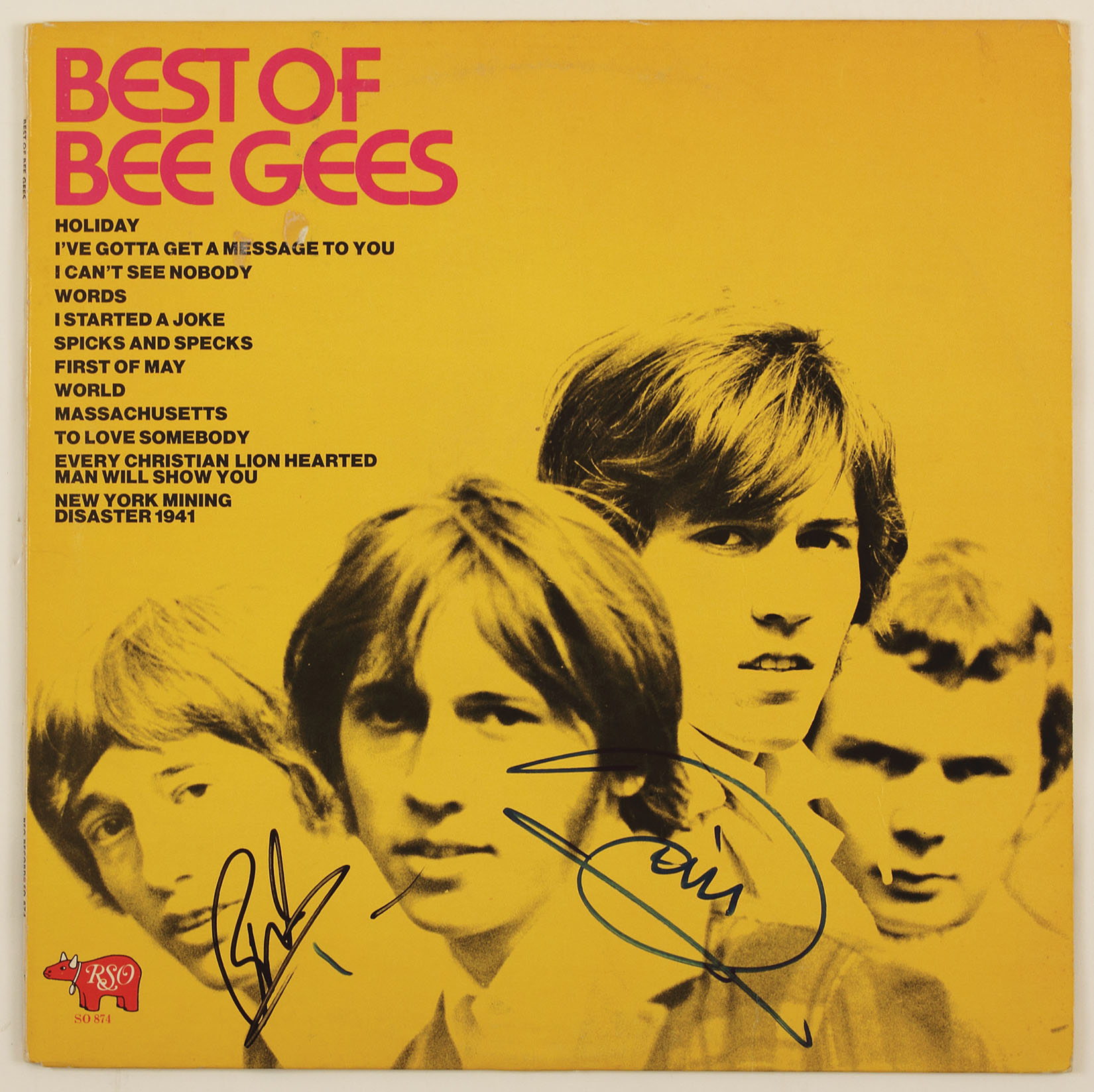 Lot Detail - Bee Gees Signed 