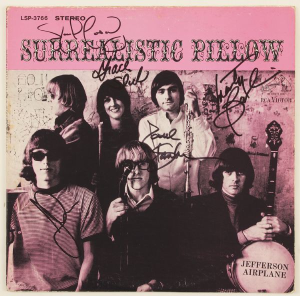 Jefferson Airplane Signed "Surrealistic Pillow" Album