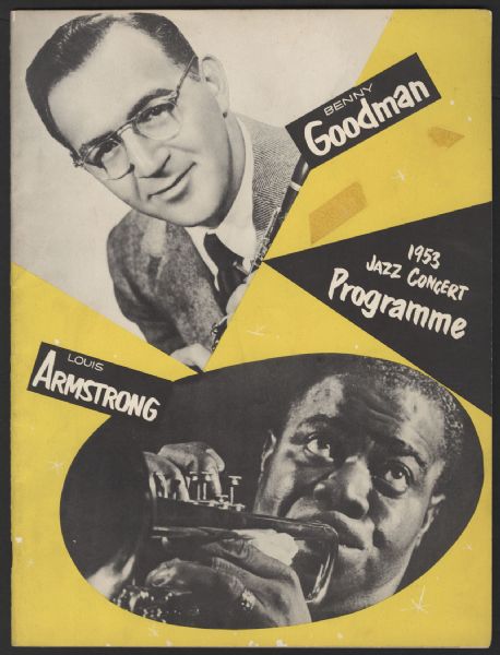 Benny Goodman & Louis Armstrong Original Concert Program