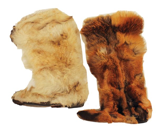 Sly Stone Stage Worn Fur Boots