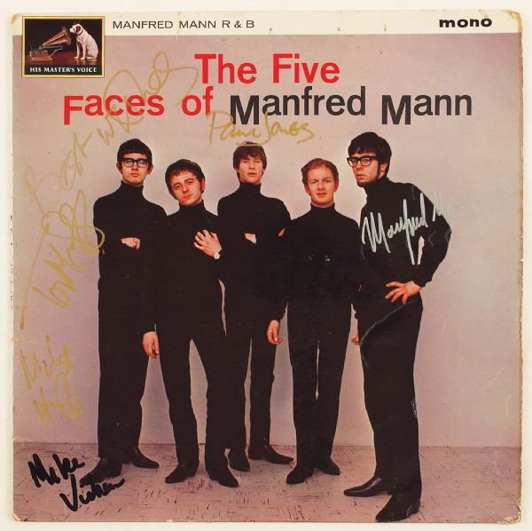 Manfred Mann Signed "Five Faces" Album