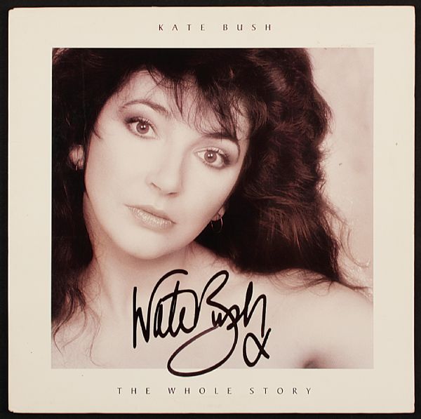 Kate Bush Signed "The Whole Story" Album Cover