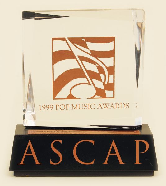 Madonna Maverick Records Original ASCAP 1999 Pop Music Award 