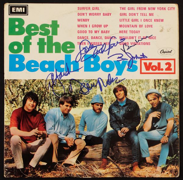 Beach Boys Signed "Best of the Beach Boys Vol. 2"  Album