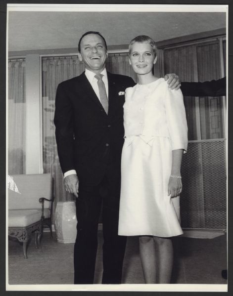 Frank Sinatra Original Photograph With Mia Farrow