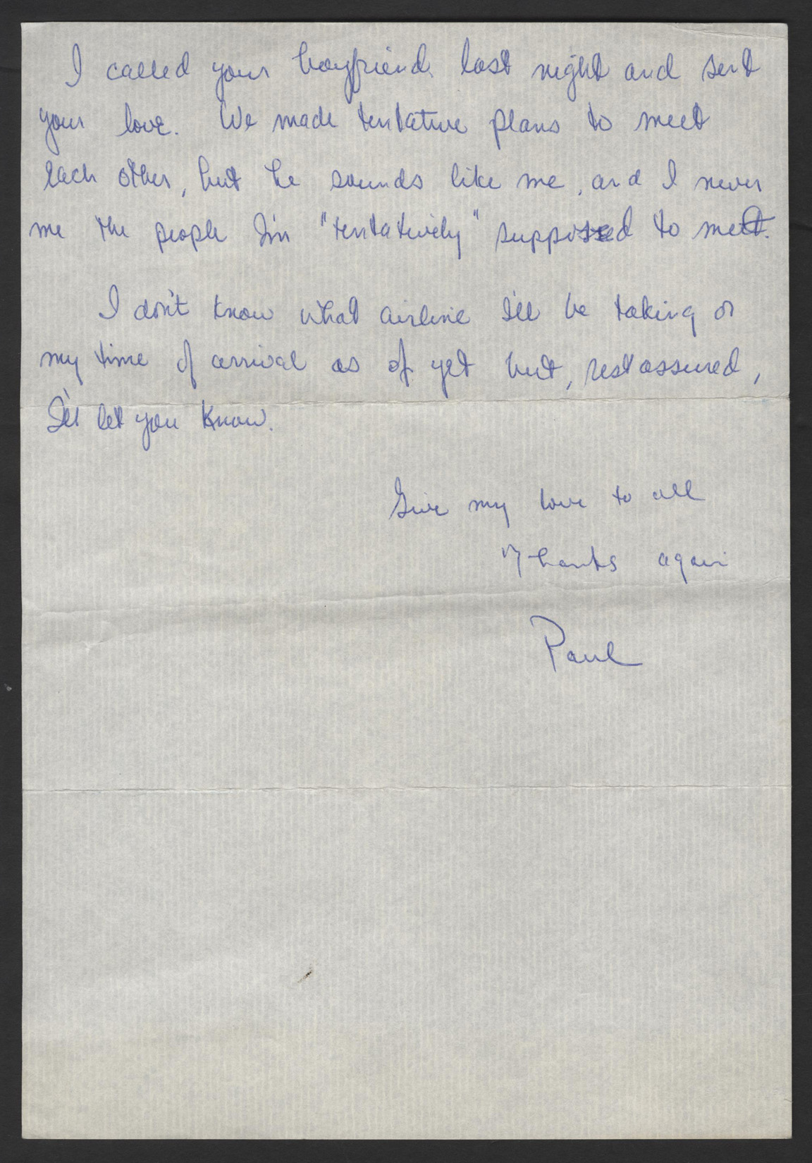 Lot Detail - Paul Simon Handwritten & Signed Letter