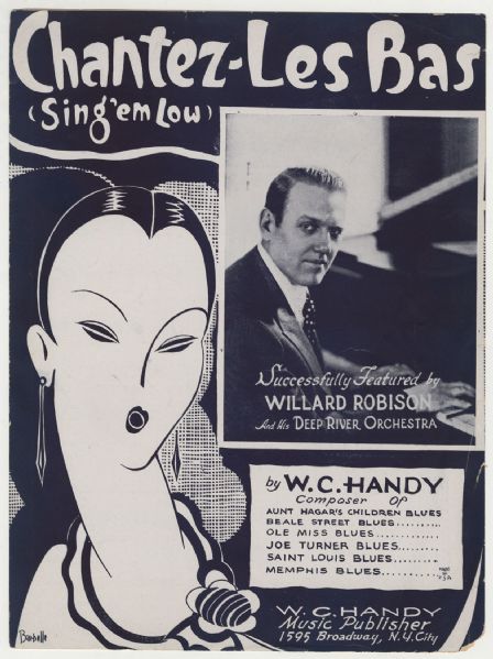 W.C. Handy "Chantez-Les Bas" Original Sheet Music