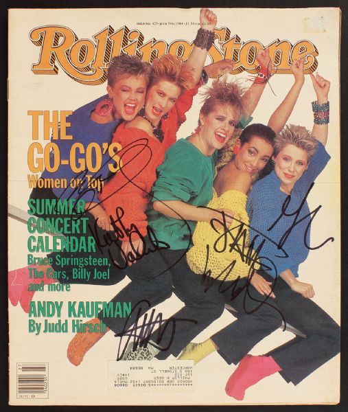 The Go-Gos Signed "Rolling Stone" Magazine
