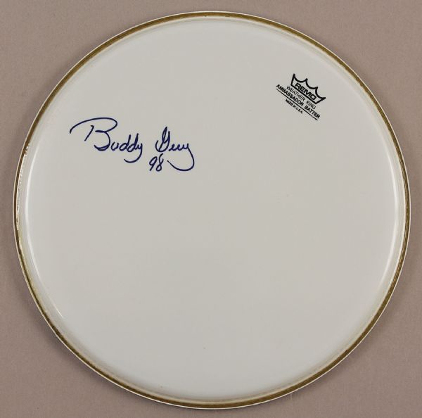 Buddy Guy Signed Drum Head